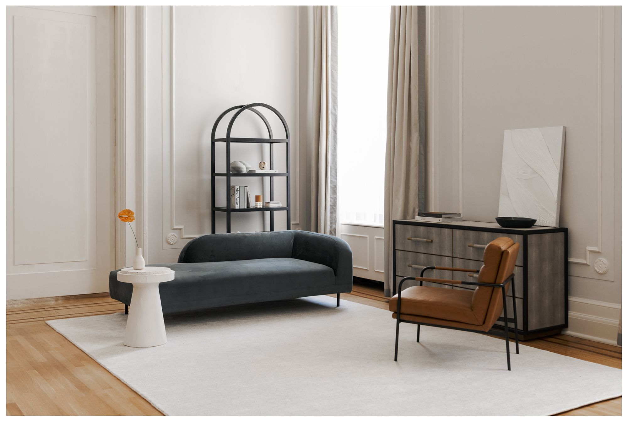 Image 6 Verlaine Armchair Chestnut Brown more views