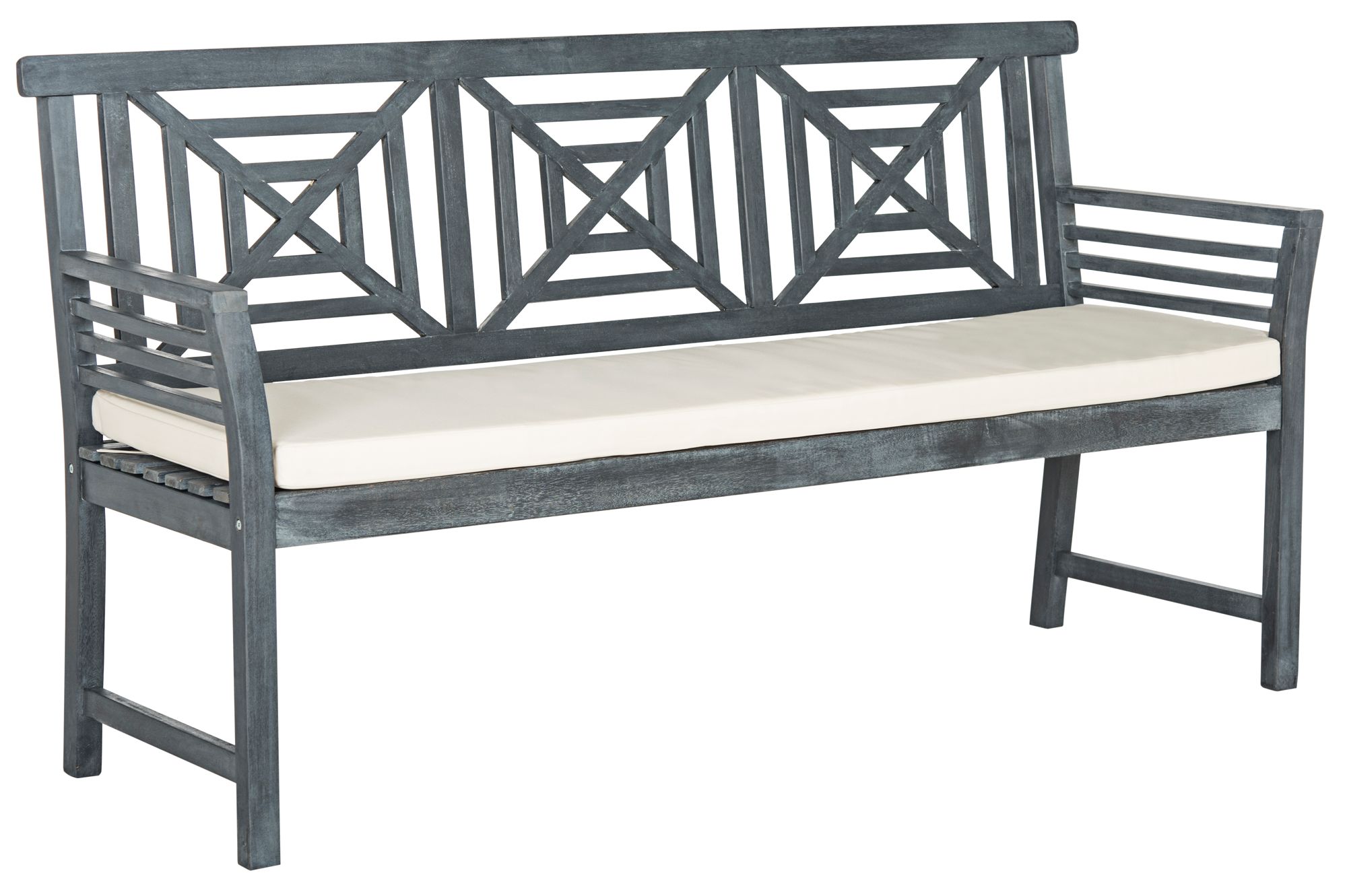 Outdoor bench seat discount white