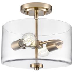 Verlana 11" Wide 2-Light Semi Flush in Modern Gold