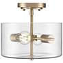2_Verlana 11" Wide 2-Light Semi Flush in Modern Gold more views
