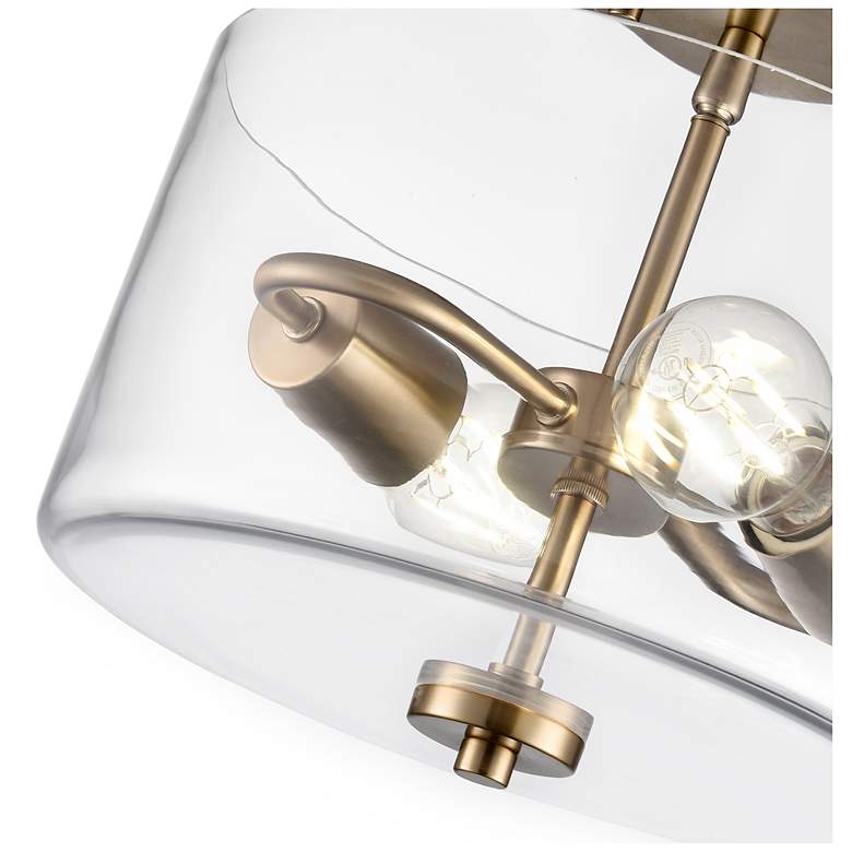 Image 4 Verlana 11" Wide 2-Light Semi Flush in Modern Gold more views
