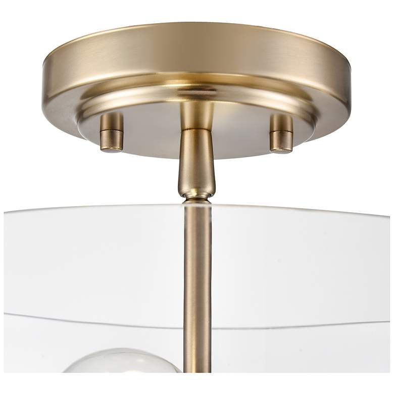 Image 5 Verlana 11" Wide 2-Light Semi Flush in Modern Gold more views