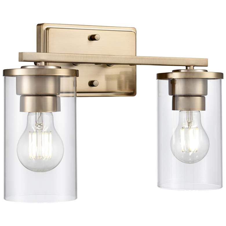 Image 1 Verlana 14" Wide 2-Light Vanity in Modern Gold