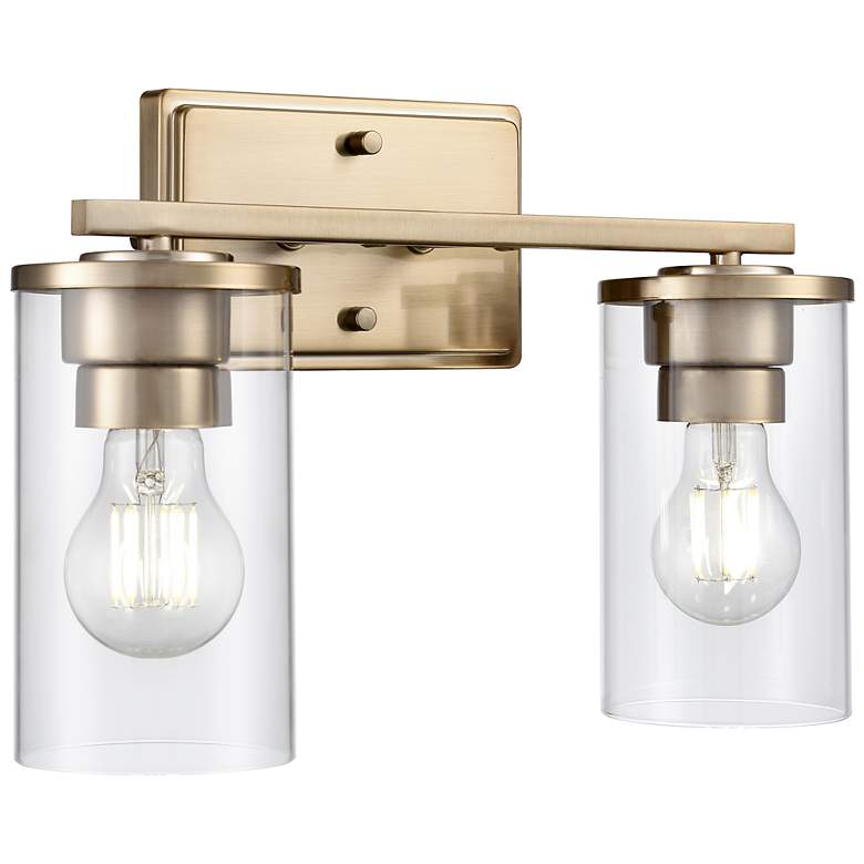 Image 2 Verlana 14" Wide 2-Light Vanity in Modern Gold more views
