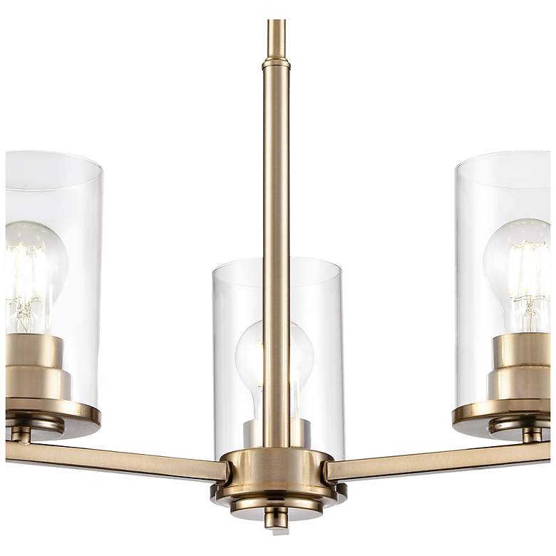 Image 3 Verlana 19" Wide 3-Light Chandelier in Modern Gold more views