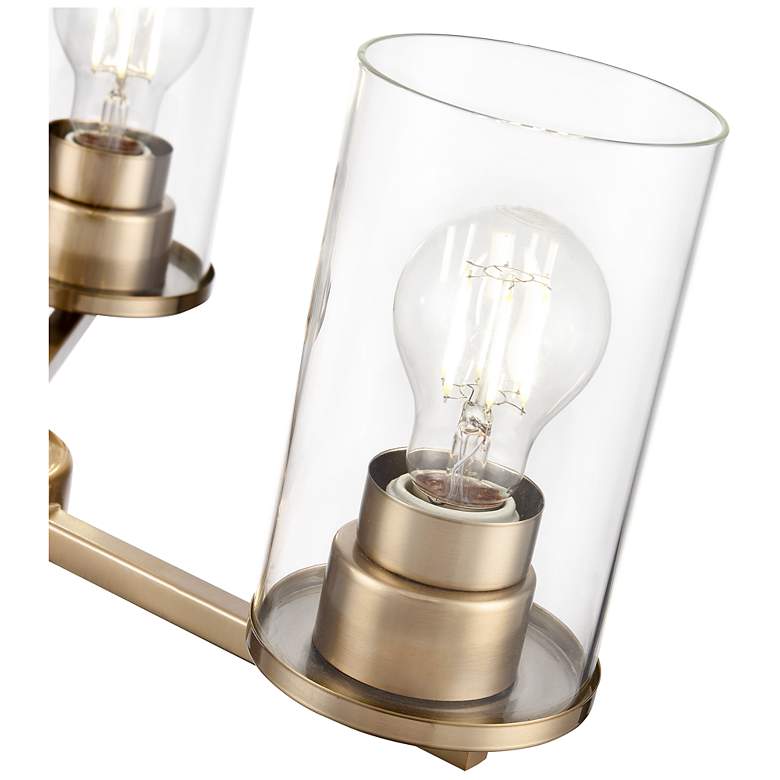Image 4 Verlana 19" Wide 3-Light Chandelier in Modern Gold more views