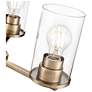 4_Verlana 19" Wide 3-Light Chandelier in Modern Gold more views