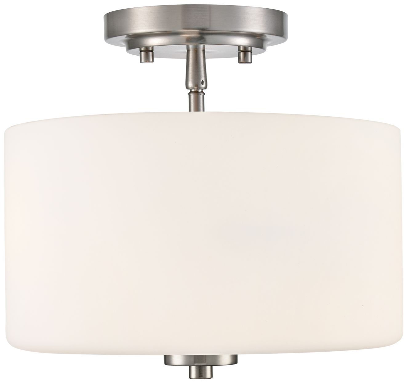 Image 3 Verlana 22" 2-Light Semi-Flush Mount in Brushed Nickel more views