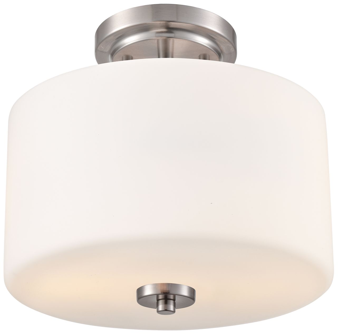 Image 4 Verlana 22" 2-Light Semi-Flush Mount in Brushed Nickel more views