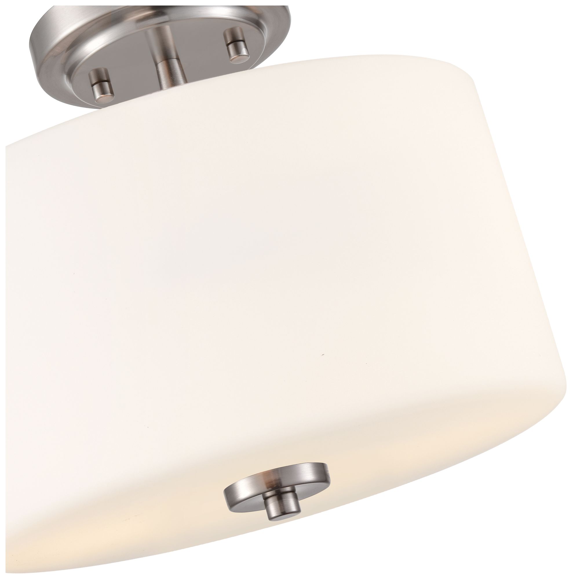 Image 5 Verlana 22" 2-Light Semi-Flush Mount in Brushed Nickel more views