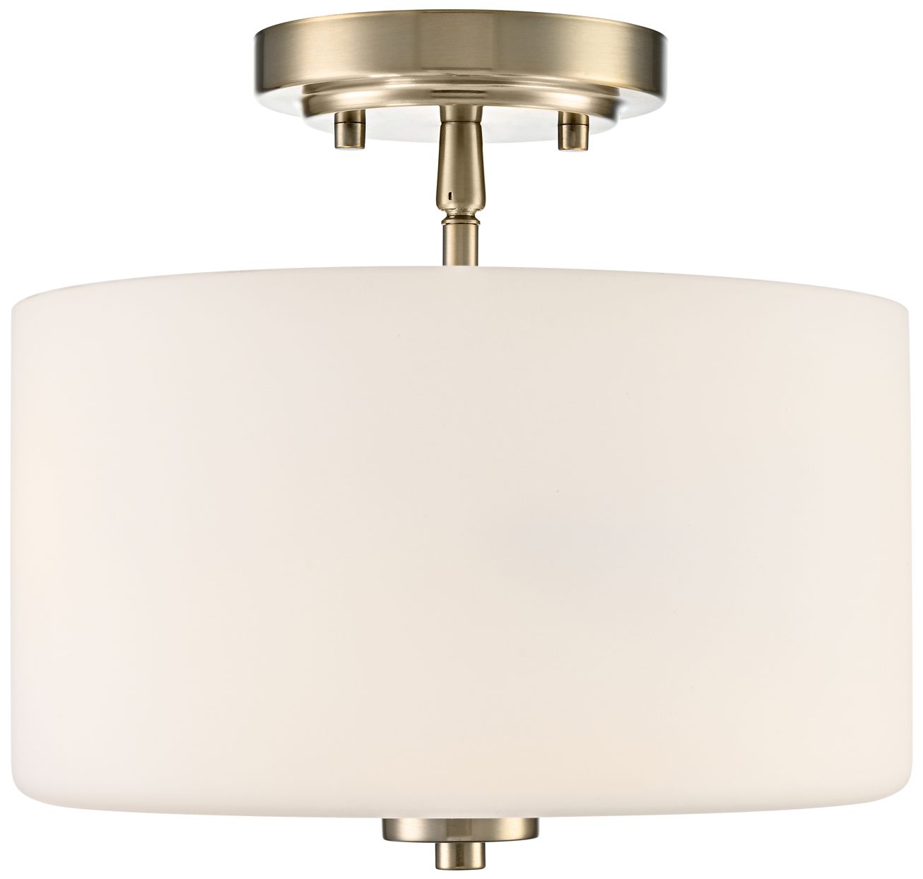 Image 3 Verlana 22" 2-Light Semi-Flush Mount in Modern Gold more views
