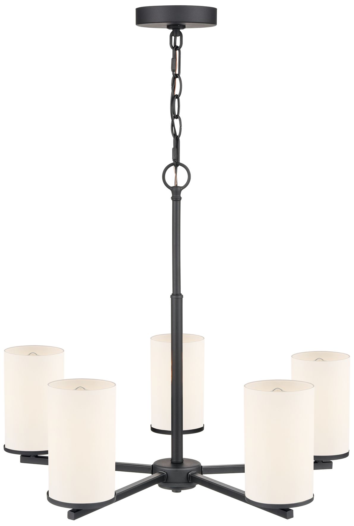 Image 3 Verlana 24" 5-Light Chandelier in Matte Black more views