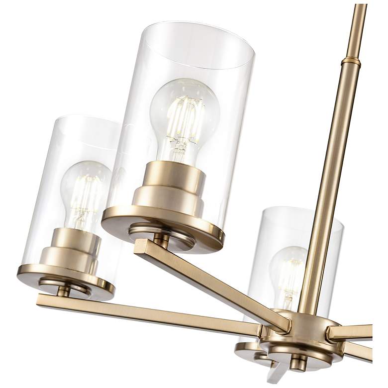 Image 5 Verlana 24" Wide 5-Light Chandelier in Modern Gold more views