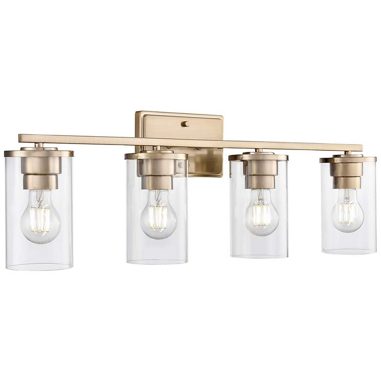 Image 2 Verlana 27.75" Wide 4-Light Vanity in Modern Gold more views