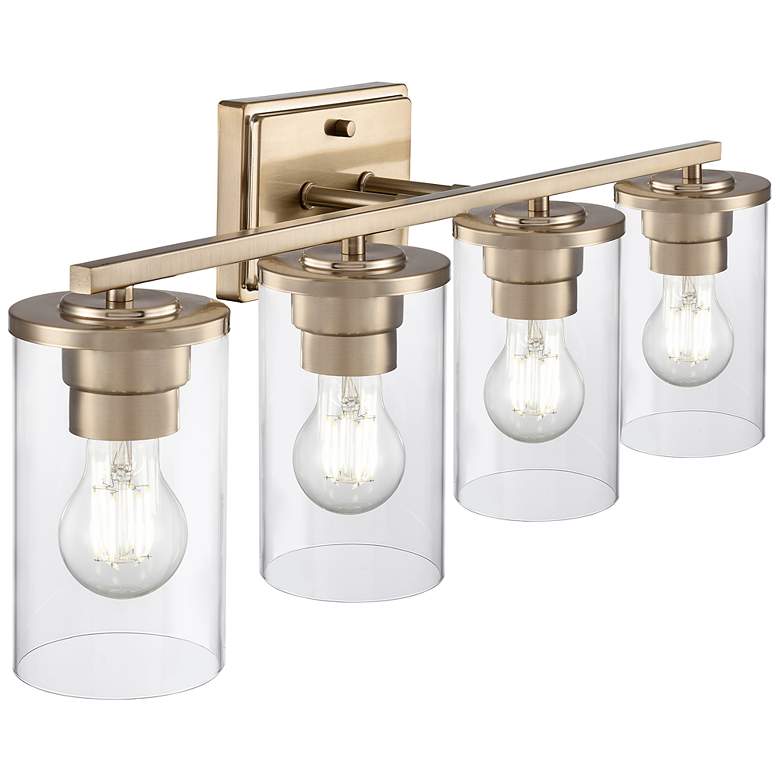 Image 4 Verlana 27.75" Wide 4-Light Vanity in Modern Gold more views