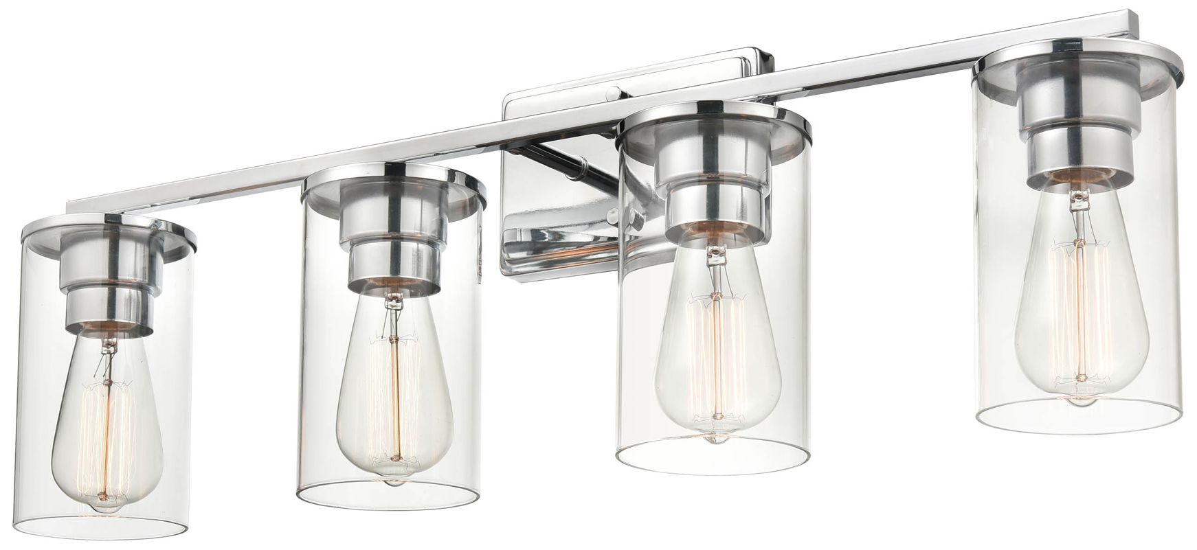 Image 4 Verlana 27 3/4" Wide Chrome 4-Light Vanity Bath Light more views