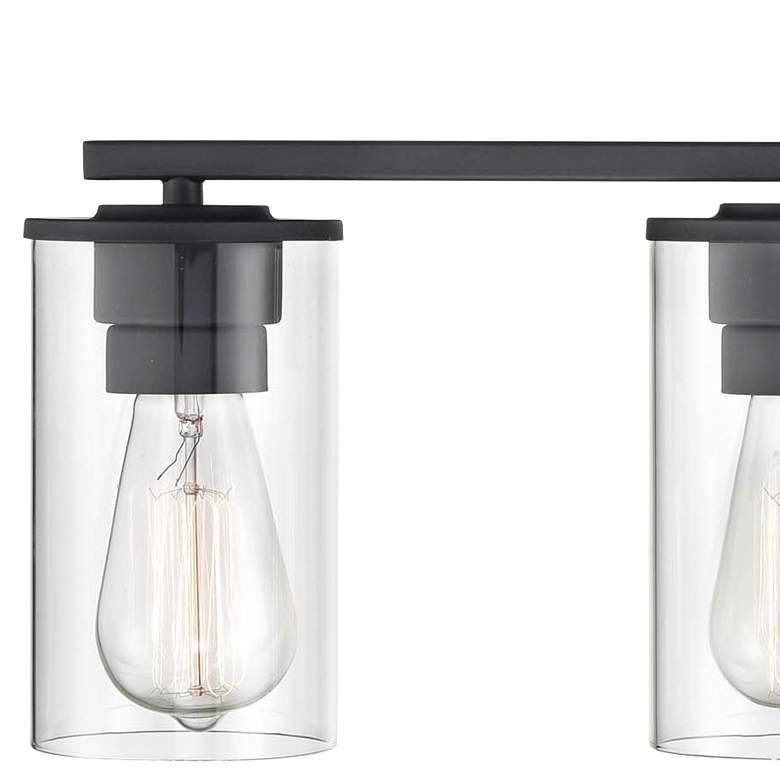 Image 2 Verlana 27 3/4" Wide Matte Black 4-Light Vanity Bath Light more views