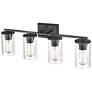 5_Verlana 27 3/4" Wide Matte Black 4-Light Vanity Bath Light more views