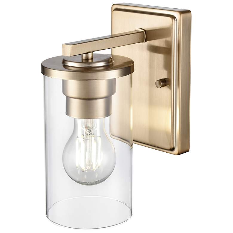 Image 2 Verlana 4.5" Wide 1-Light Vanity in Modern Gold more views