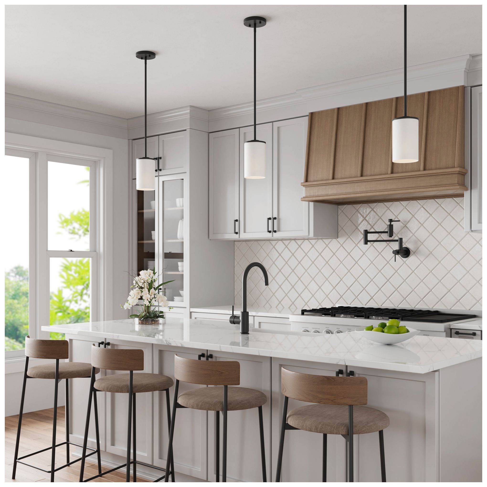 Image 6 Verlana 5" 1-Light Mini Pendant in Matte Black more views