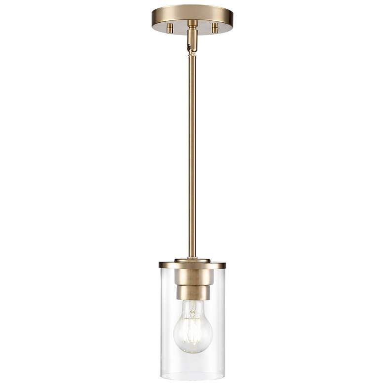 Image 2 Verlana 5" Wide 1-Light Pendant in Modern Gold more views