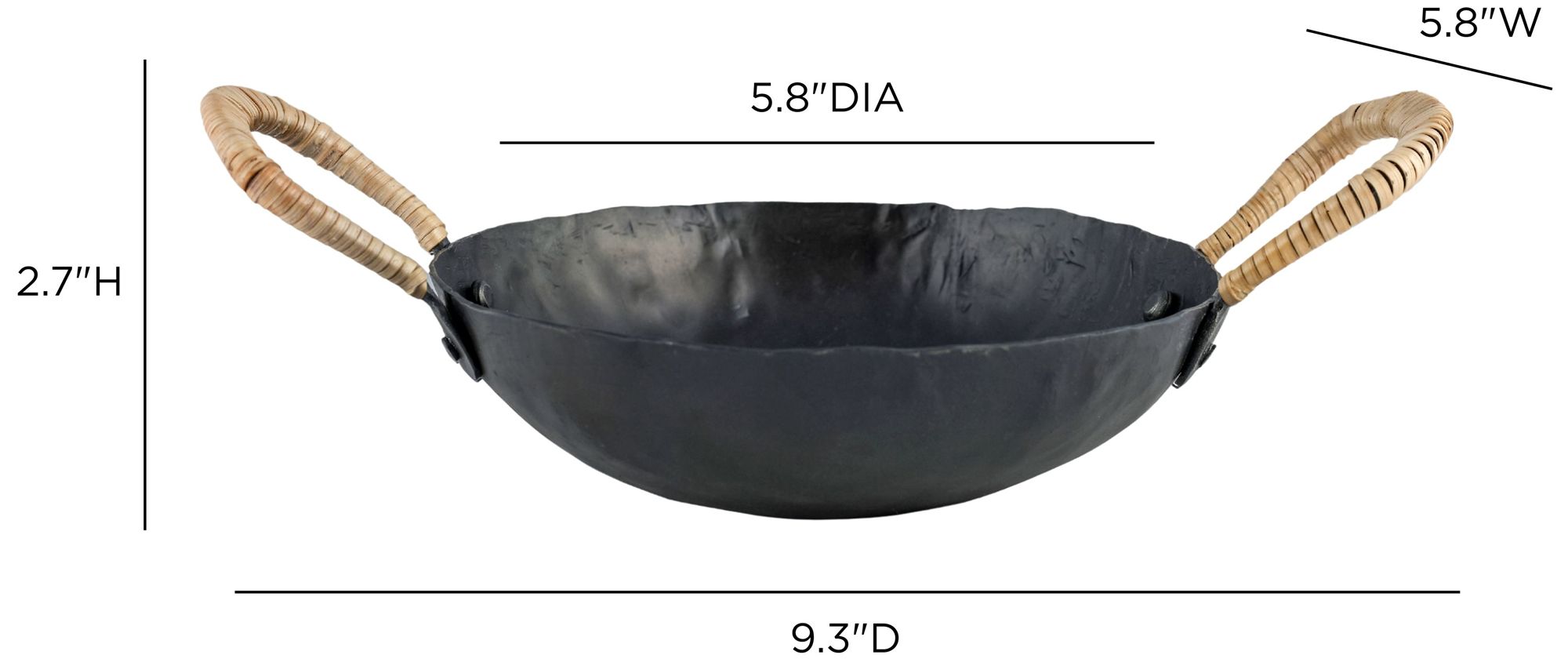 Image 5 Verma Hammered Iron Catchall more views