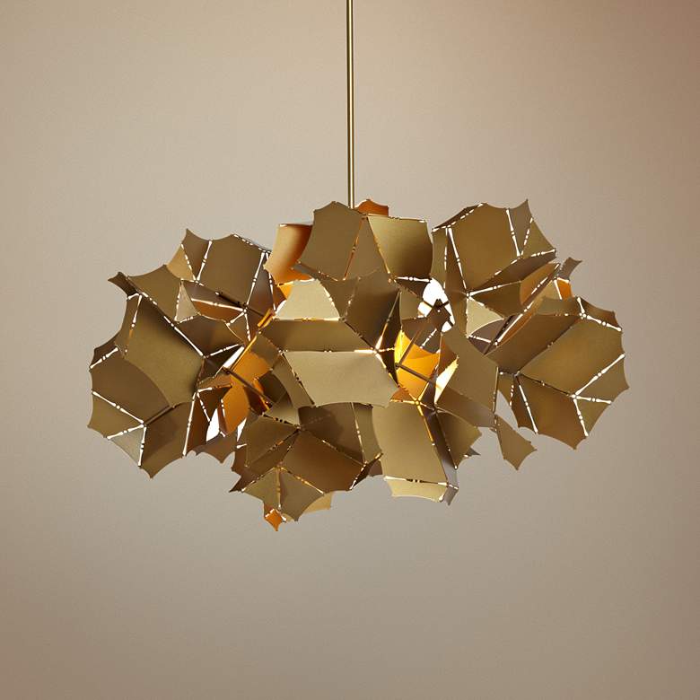 Image 1 Vermont Modern Cumulus 25" Wide Gold Pendant Light