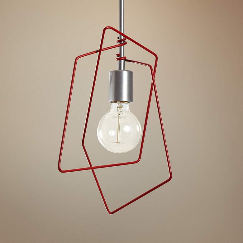 Image 1 Vermont Modern Filament 10 1/4" Wide Silver Mini Pendant