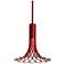 Vermont Modern Full Bloom 9 1/2"W Satin Red Mini Pendant