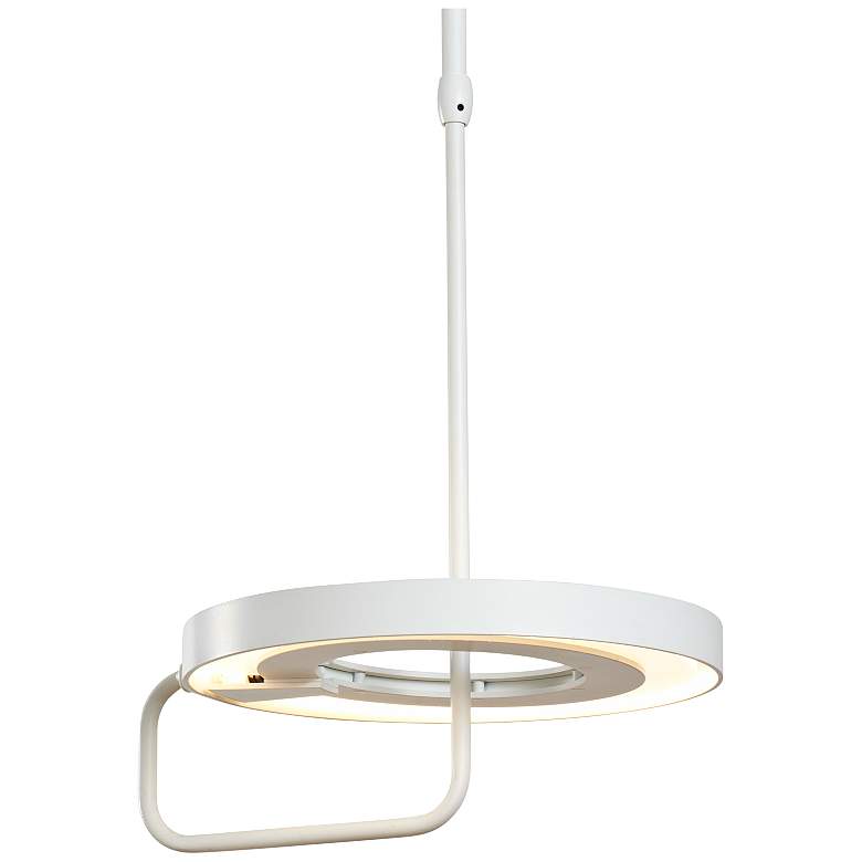 Image 1 Vermont Modern Ringo 11 3/4"W Satin White LED Mini Pendant