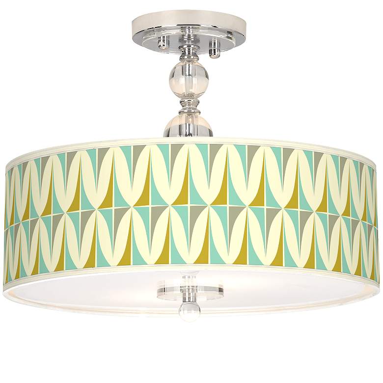 Image 1 Vernaculis I Giclee 16 inch Wide Semi-Flush Ceiling Light