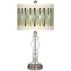 Vernaculis II Giclee Apothecary Clear Glass Table Lamp