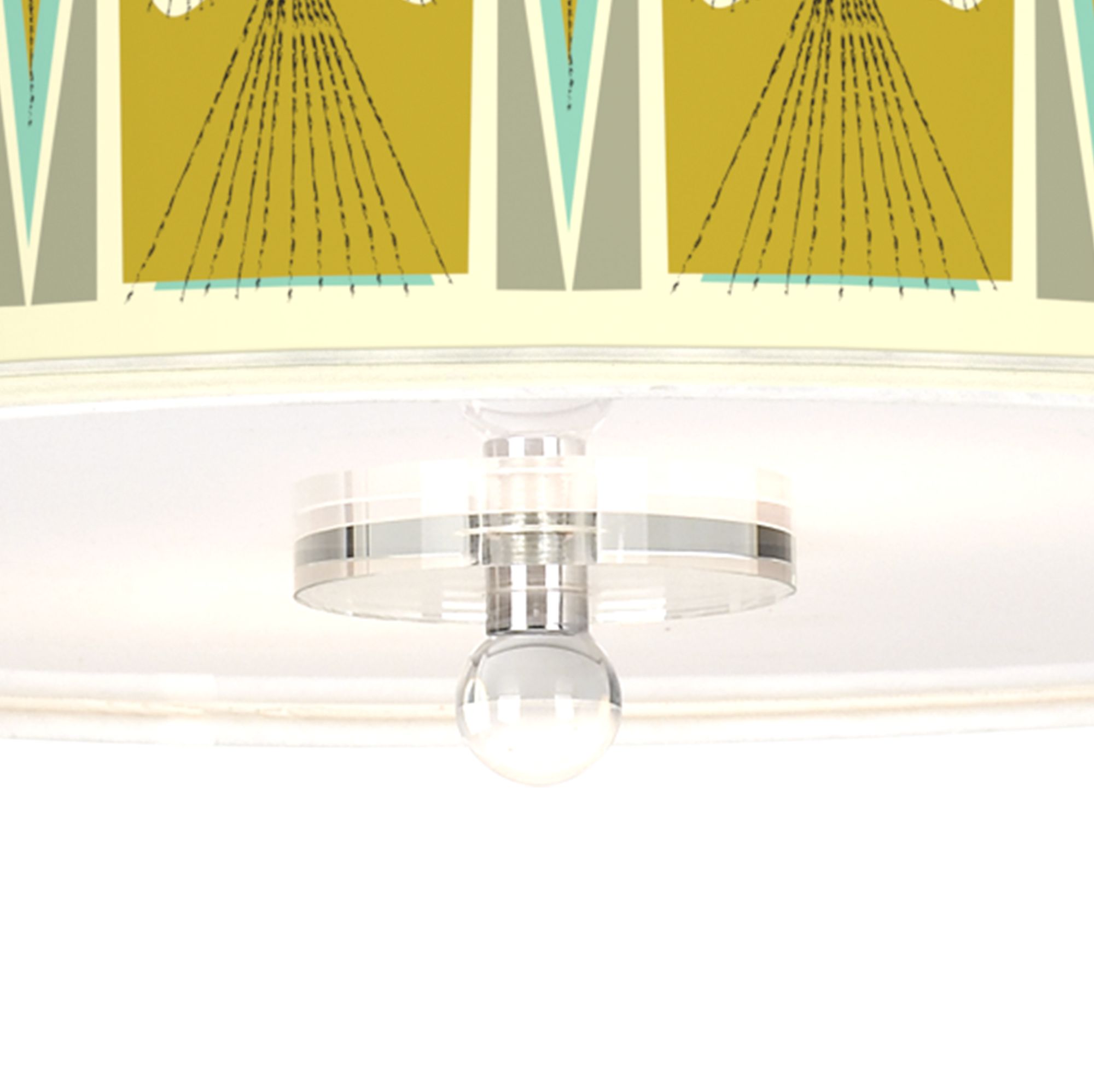 Image 3 Vernaculis III Giclee 16" Wide Semi-Flush Ceiling Light more views