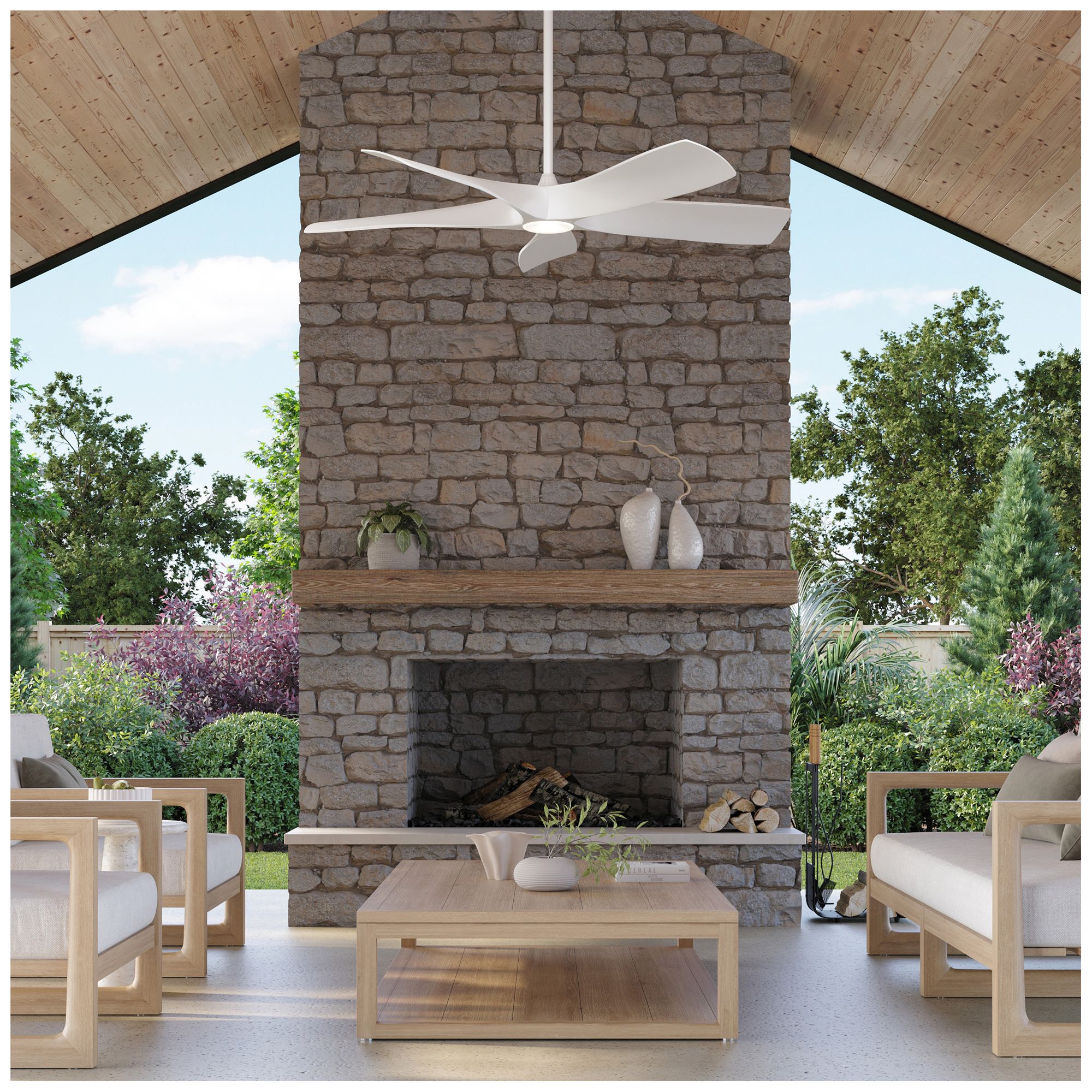 Image 2 Vernal Collection 60" 5-Blade LED Wi-Fi Indoor/Outdoor Smart DC Ceiling Fan more views