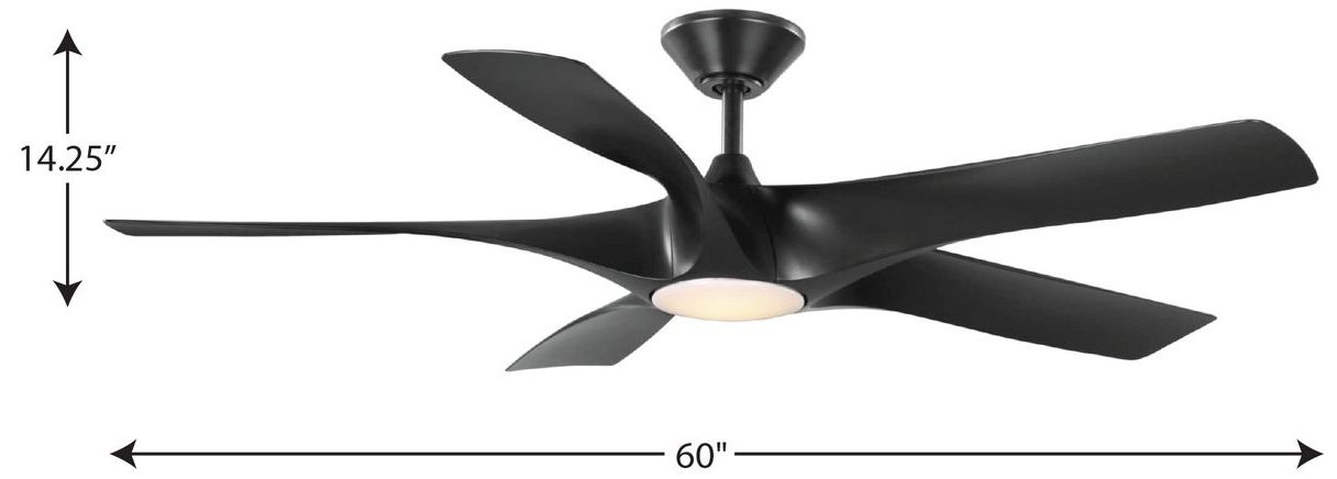 Vernal Collection 60" LED Wi-Fi Indoor/Outdoor Smart DC Ceiling Fan