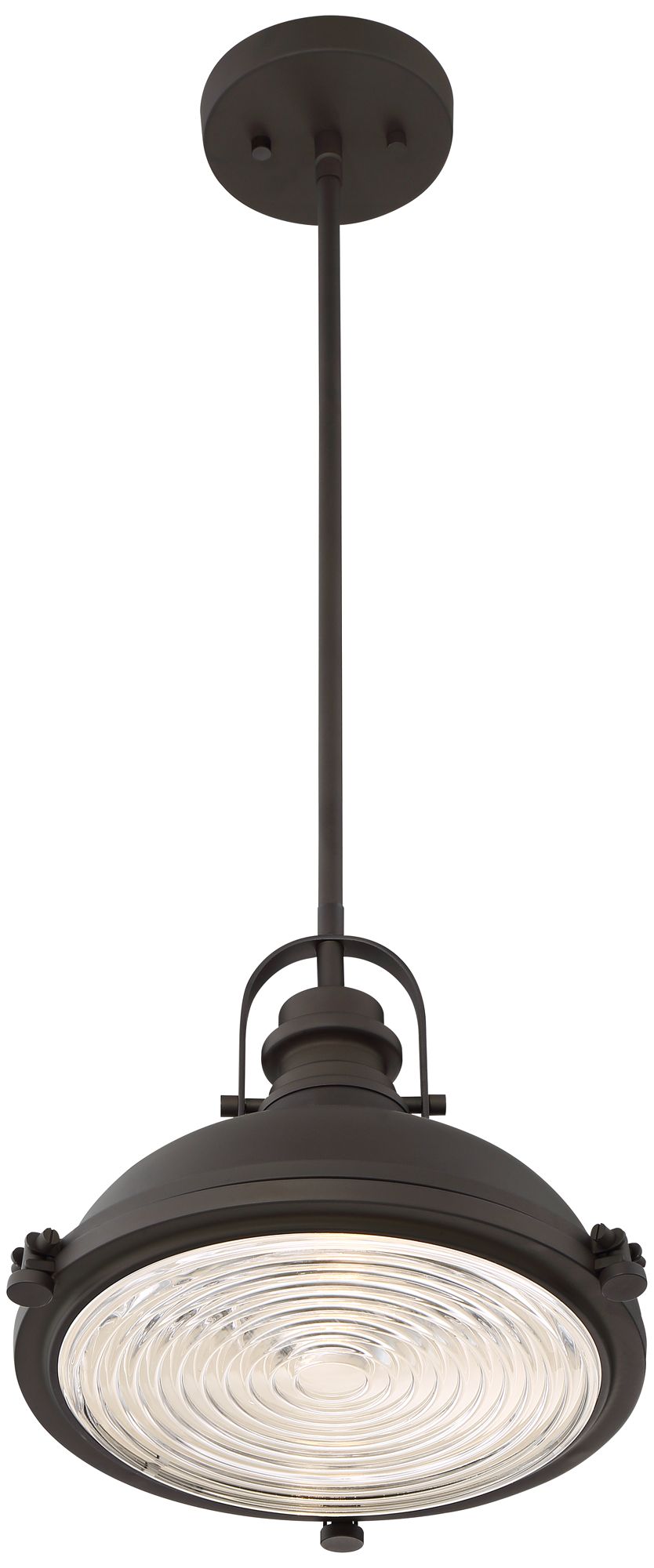 Verndale 11 1/2"W Bronze Industrial Mini Pendant 9H253 Lamps Plus