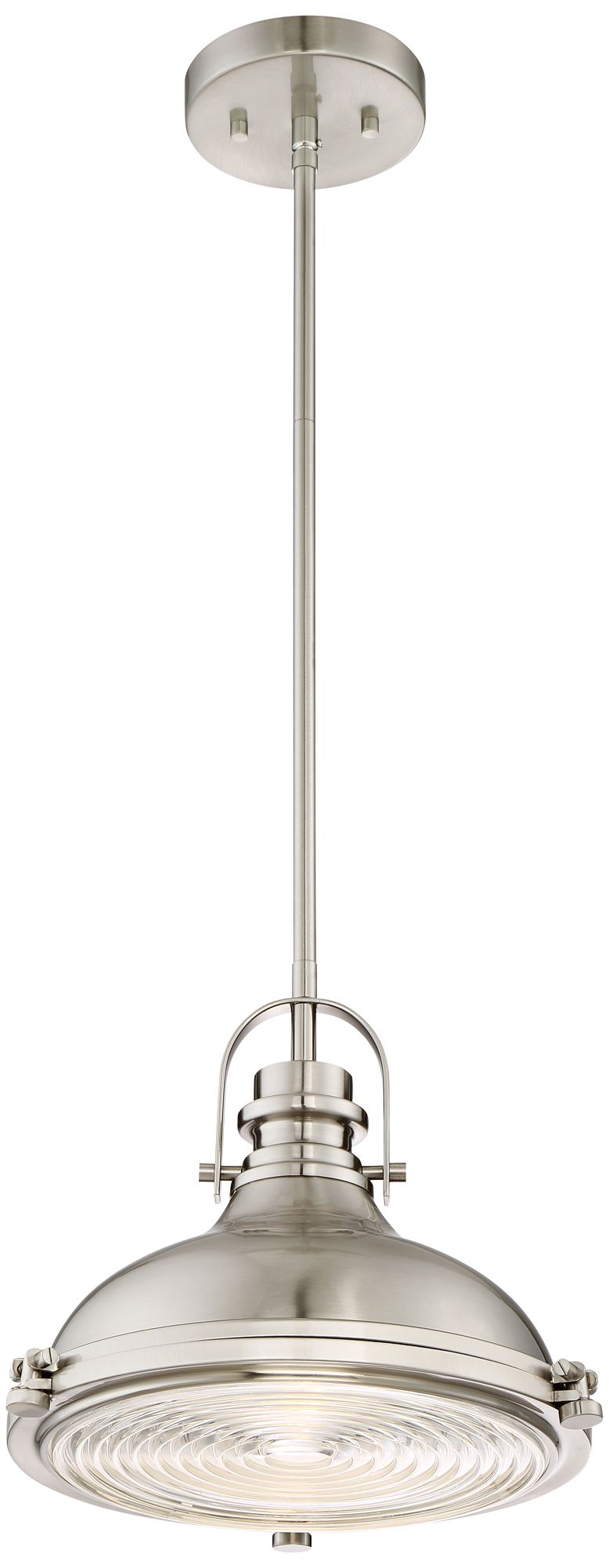 Verndale 11 1/2"W Brushed Nickel Industrial Mini Pendant 9H252