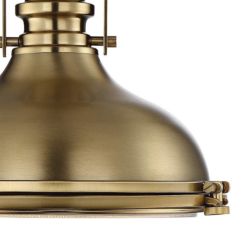 Verndale 11 3/4&quot; Wide Antique Brass Dome Ceiling Light more views