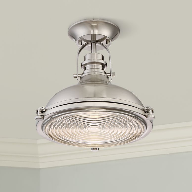 brushed nickel ceiling fixture