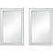 Verne Matte Black 24" x 38" Rectangular Wall Mirrors Set of 2