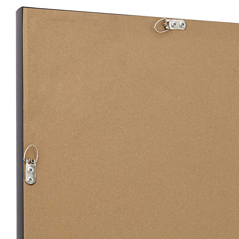 Image 3 Verne Matte Black 24" x 38" Rectangular Wall Mirrors Set of 2 more views