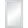 Verne Matte Black Edging 24" x 38" Rectangular Wall Mirror