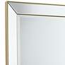 Verne Matte Gold Edging 24" x 38" Rectangular Wall Mirror in scene
