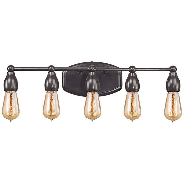 Image 1 Vernon 23 inch Wide Oil Rubbed Bronze 5-Light Bath Light