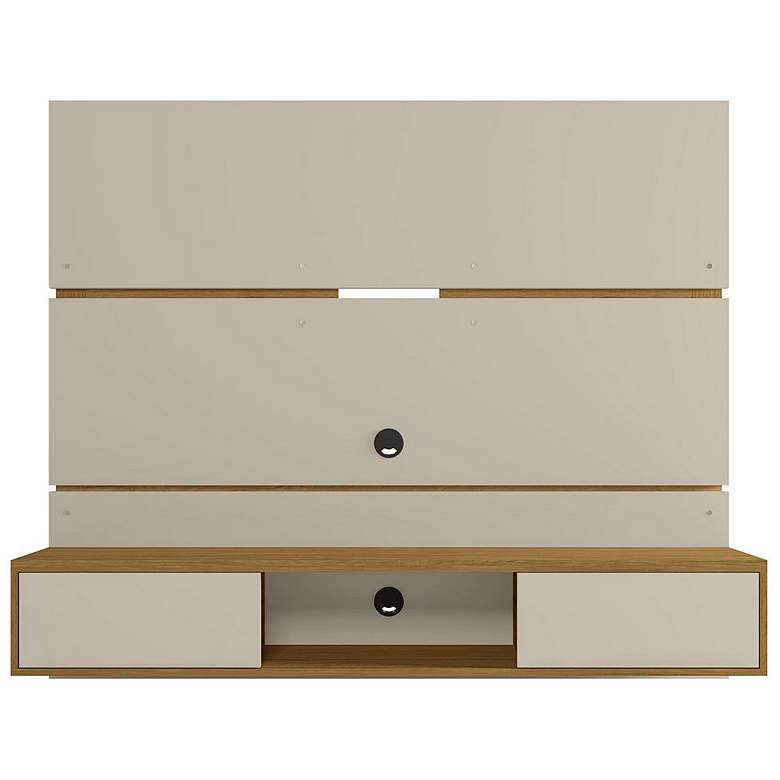 Image 1 Vernon 62.99 Floating Entertainment Center in Off White and Cinnamon