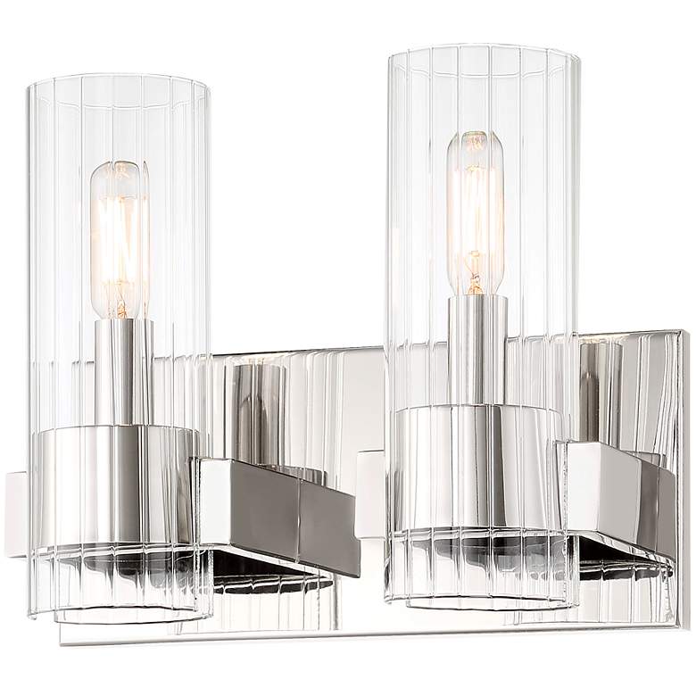 Image 3 Vernon Place 11 1/2" Wide Chrome 2-Light Bath Light more views