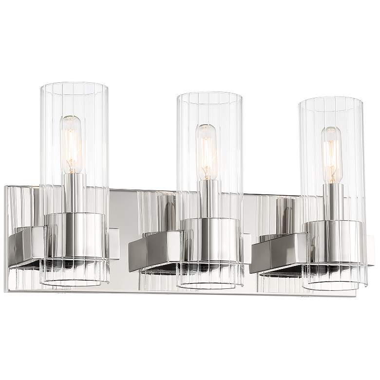 Image 2 Vernon Place 18" Wide Chrome 3-Light Bath Light