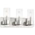 Vernon Place 18" Wide Chrome 3-Light Bath Light