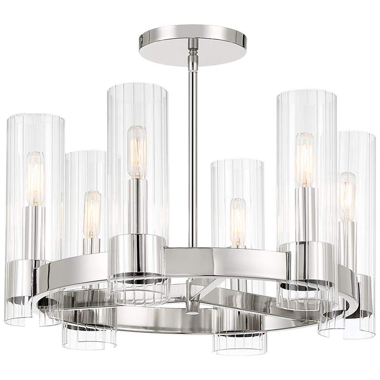 Image 2 Vernon Place 20 1/4" Wide Chrome 6-Light Chandelier