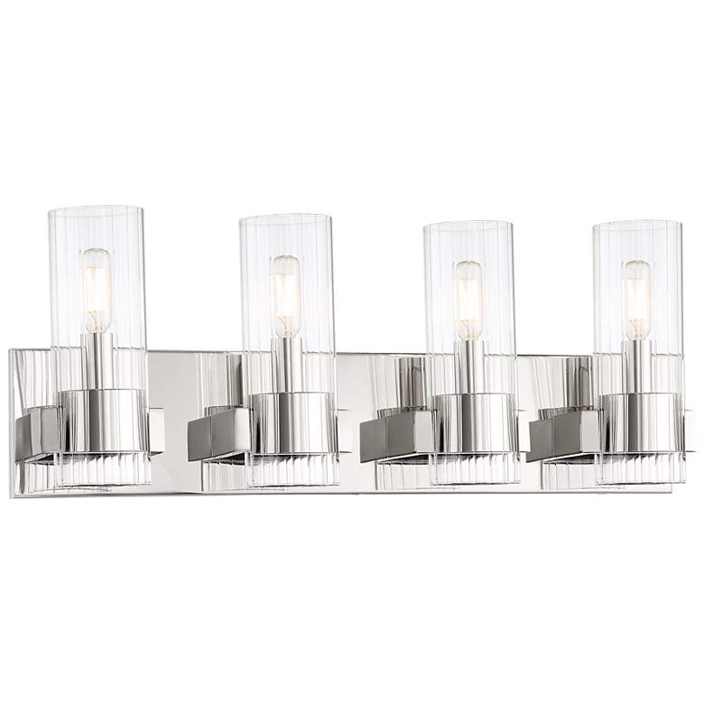 Image 2 Vernon Place 24 1/2 inch Wide Chrome 4-Light Bath Light